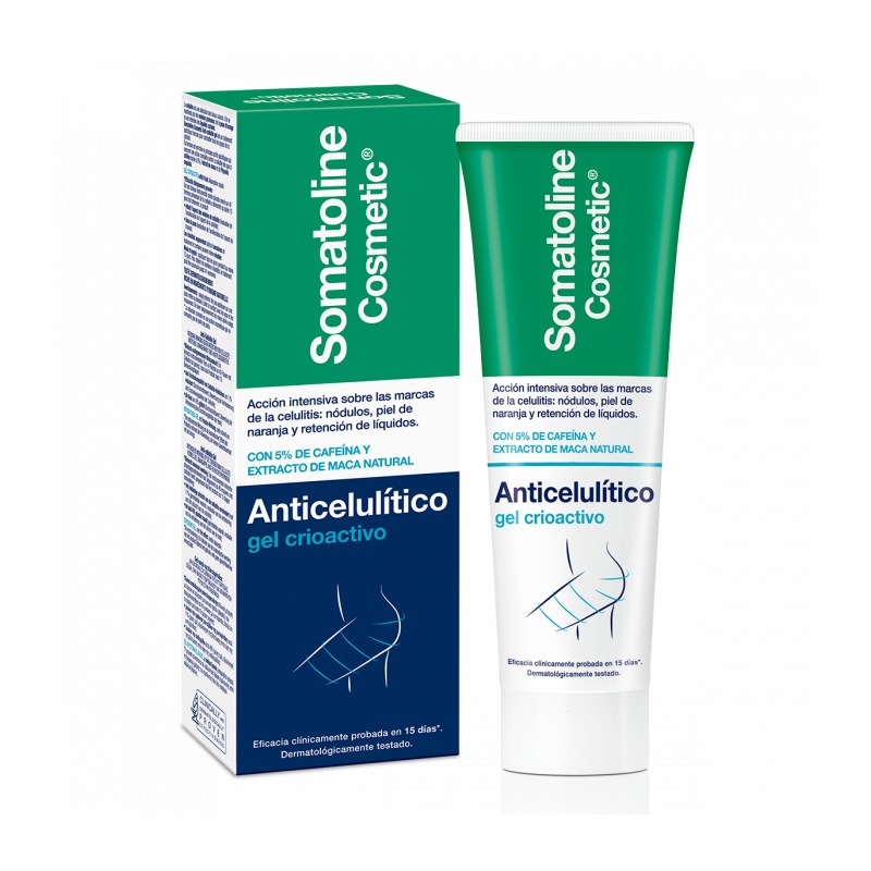 Somatoline Anticelulítico Gel Crioactivo 250ml + Exfoliante Sal Rosa de REGALO