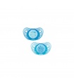 Chicco chupete physio air azul silicona 6-12 meses 2 unidades