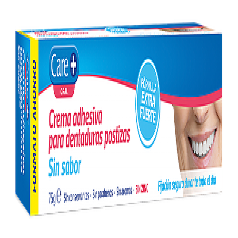 Care+ Oral Crema Adhesiva para Dentaduras Postizas, 75 g