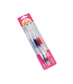 KIN PACK 2X1 CEPILLOS DE DUREZA MEDIA - CON CABEZAL EN FORMA DE DIAMANTE Y FILAMENTOS TYNEX REDONDEADOS - LUCE UNA BOCA SANA