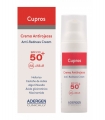 CUPROS CREMA ANTIROJECES SPF 50+ - FILTROS SOLARES UVA + UVB + IR - CREMA FACIAL - ENVASE 50 ML - FORMULADA CON HELICRISO, CASTA