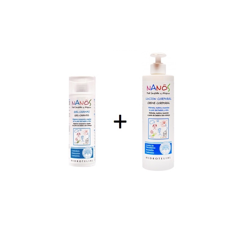 Pack Nanos Loción Corporal 500ML+ Gel Champú 250ML